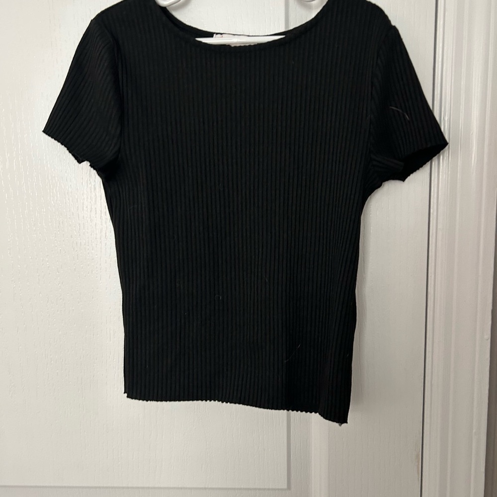 Black GBgirls Ribbed Top size M